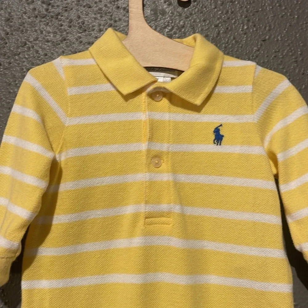 Ralph Lauren Rugby Stripe Baby Bodysuit